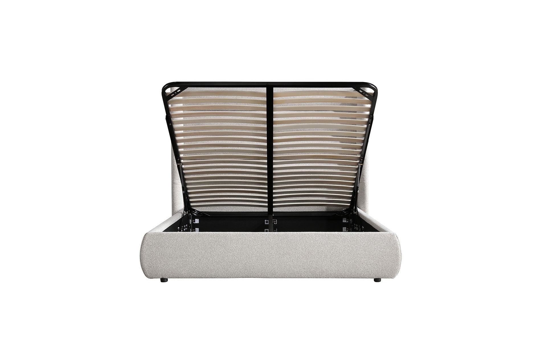 Paradox Upholstered Bed w/ Lift Storage - Dune Fabric