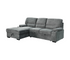 Philly 2 Piece Sectional w/ Pull-Out Sleeper - Ash Fabric