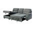Philly 2 Piece Sectional w/ Pull-Out Sleeper - Ash Fabric