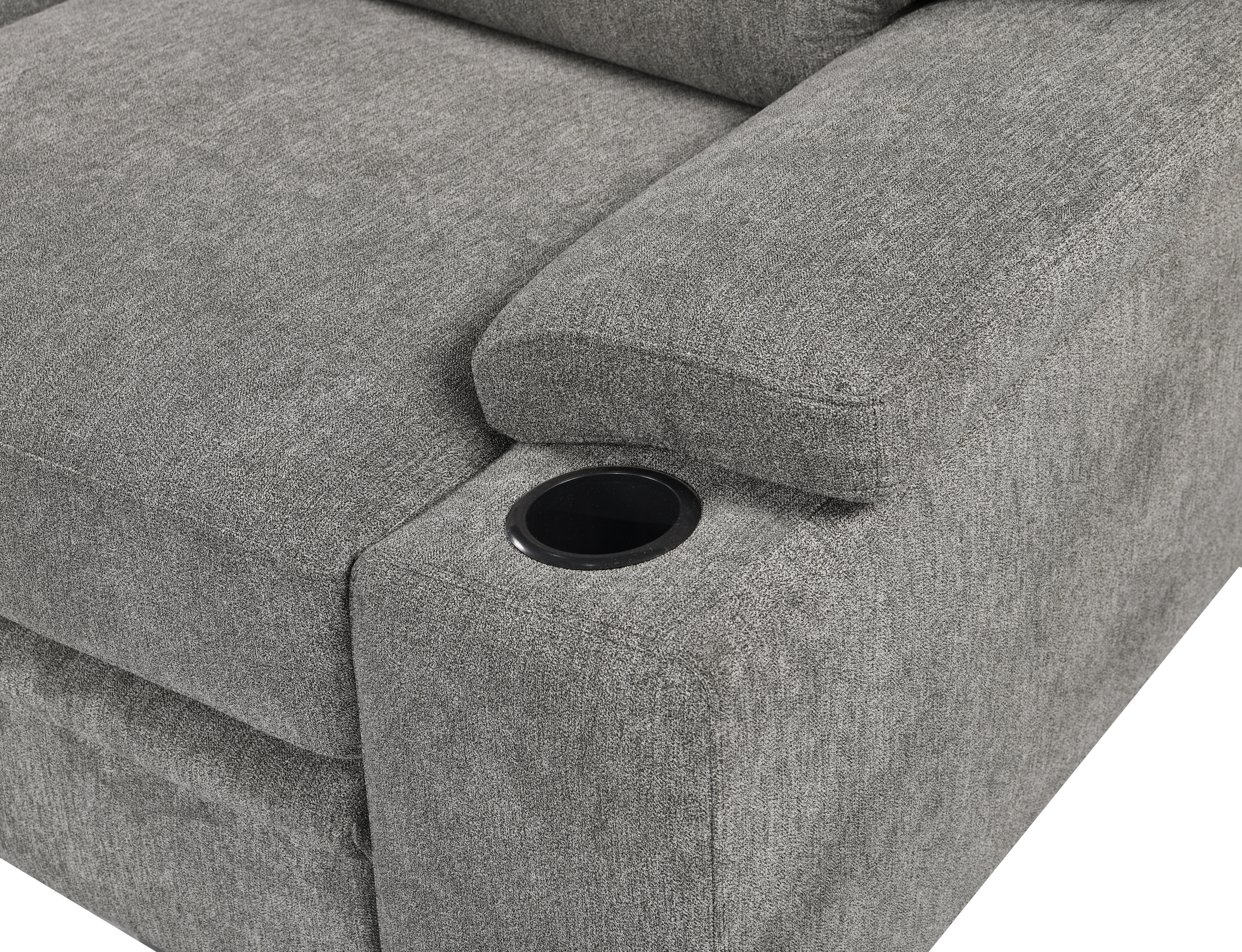 Philly 2 Piece Sectional w/ Pull-Out Sleeper - Ash Fabric