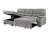 Philly 2 Piece Sectional w/ Pull-Out Sleeper - Ash Fabric