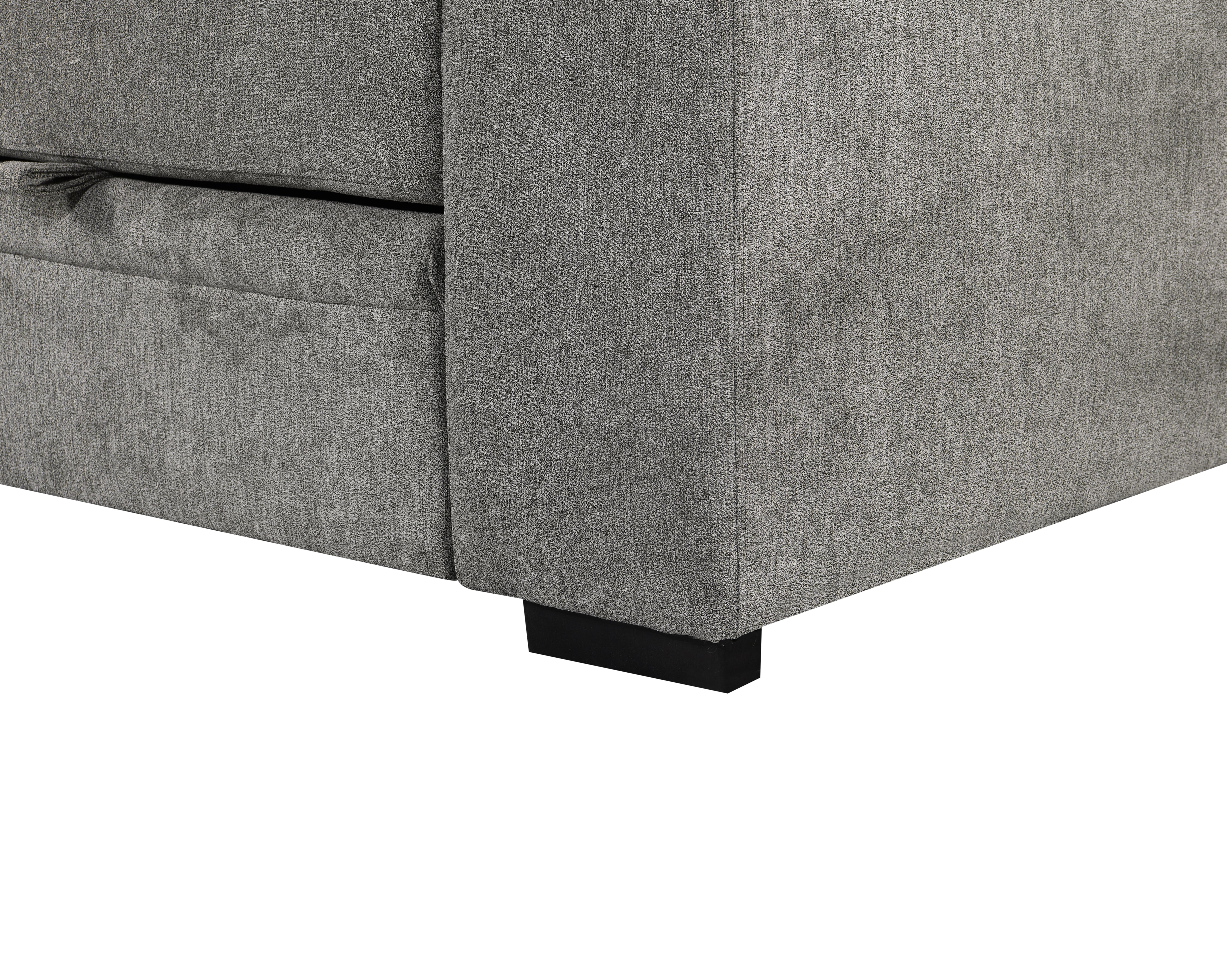 Philly 2 Piece Sectional w/ Pull-Out Sleeper - Ash Fabric
