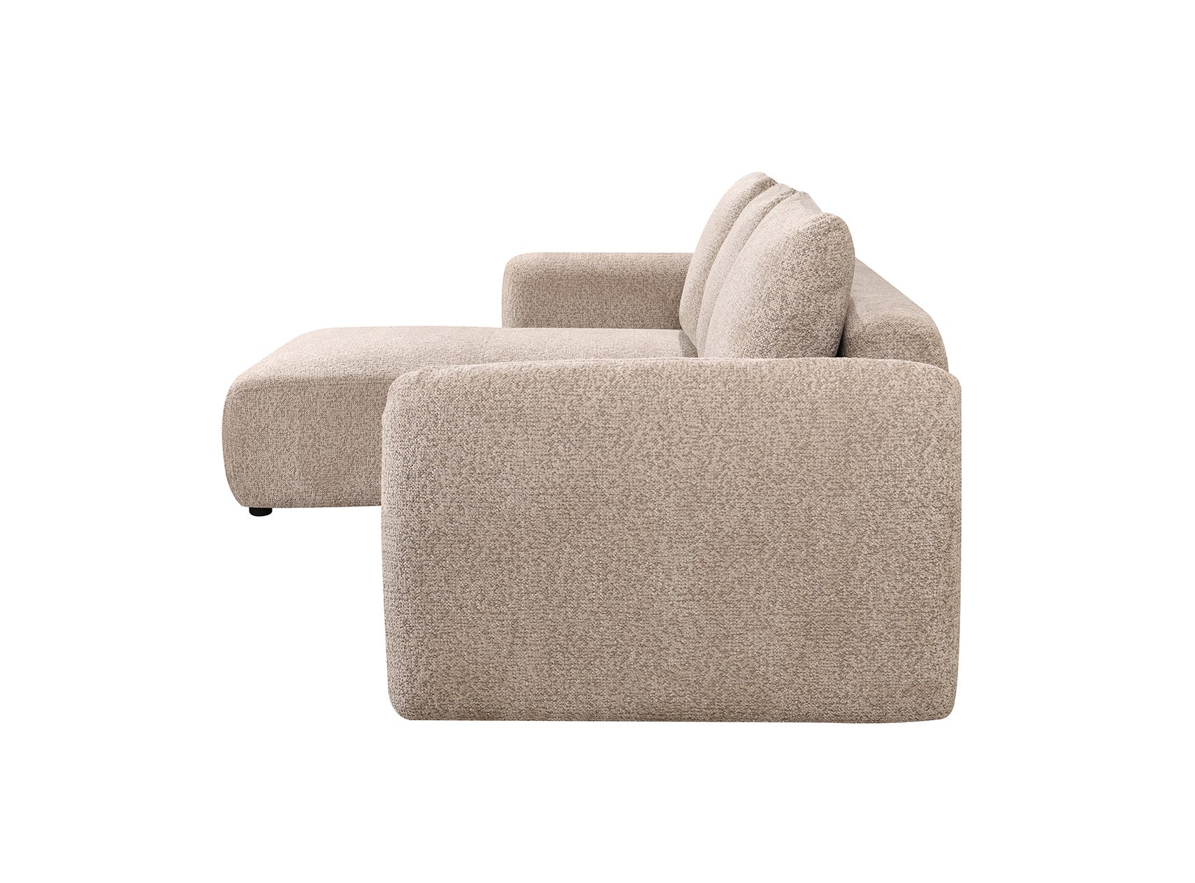 Prime 3 Piece Sectional w/ Pull-Out Sleeper - Mushroom Fabric