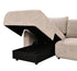 Prime 3 Piece Sectional w/ Pull-Out Sleeper - Mushroom Fabric