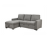 Rhea 2 Piece Sectional w/ Pull-Out Sleeper - Charcoal Fabric