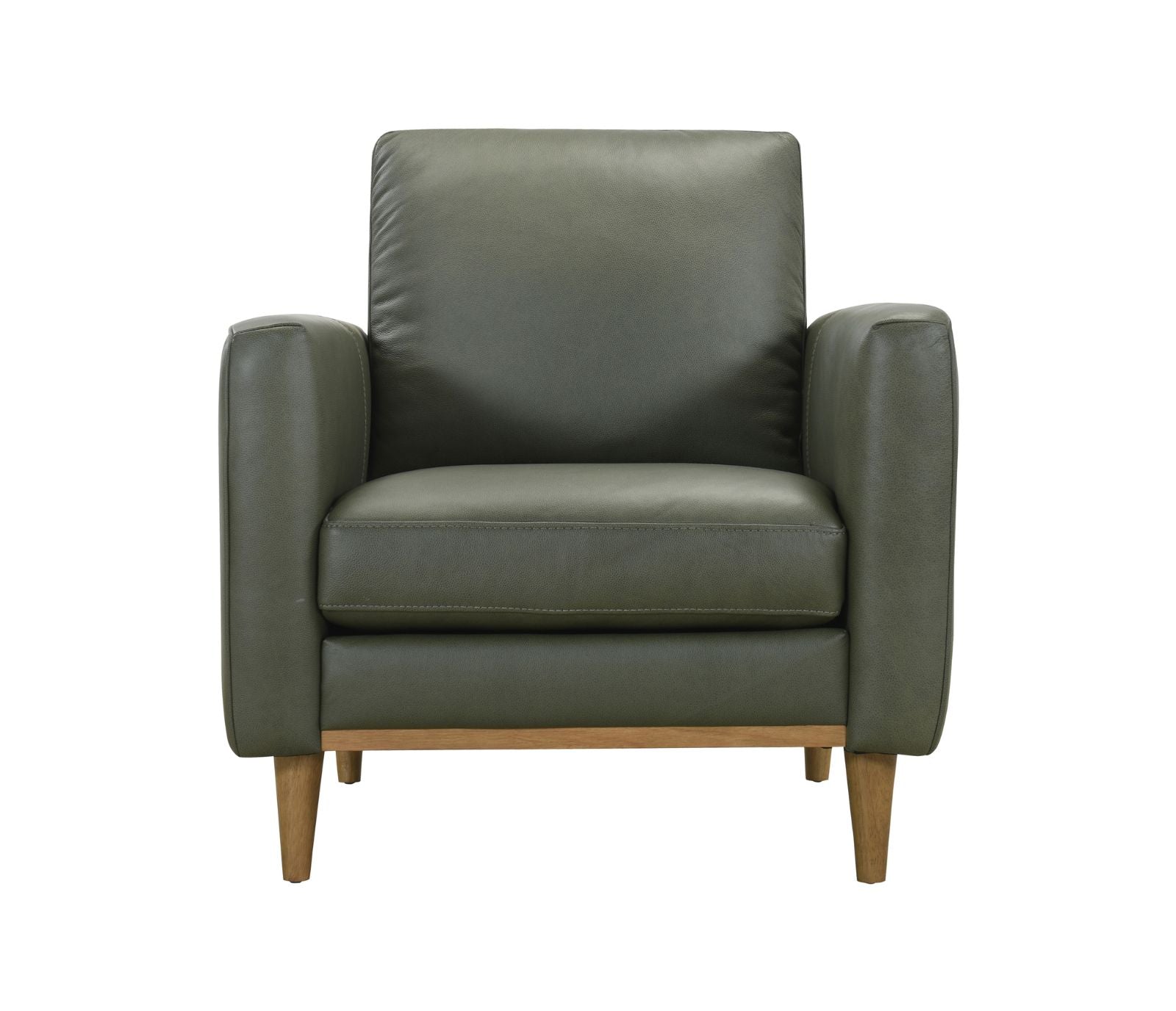 Rialto Chair - Moss Green Leather
