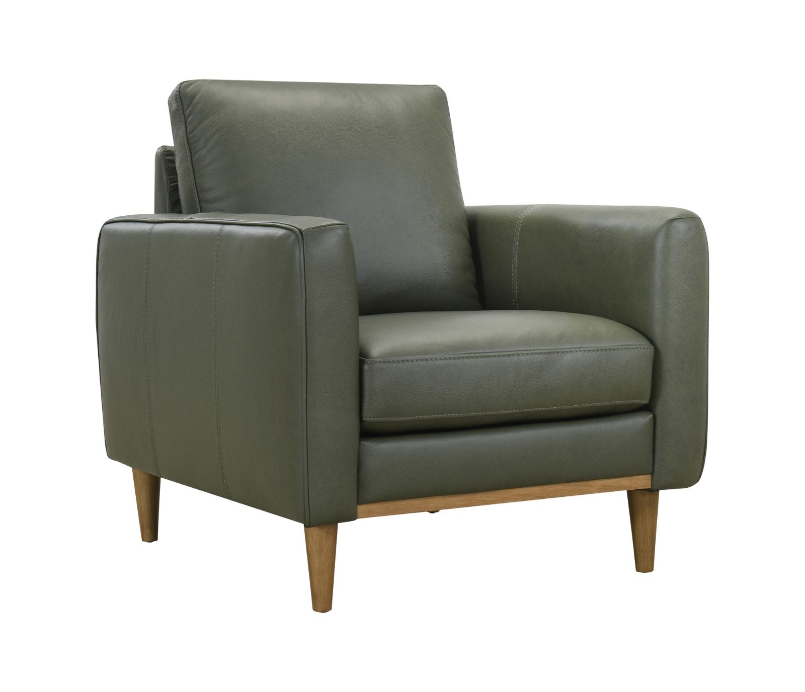 Rialto Chair - Moss Green Leather