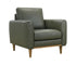 Rialto Chair - Moss Green Leather