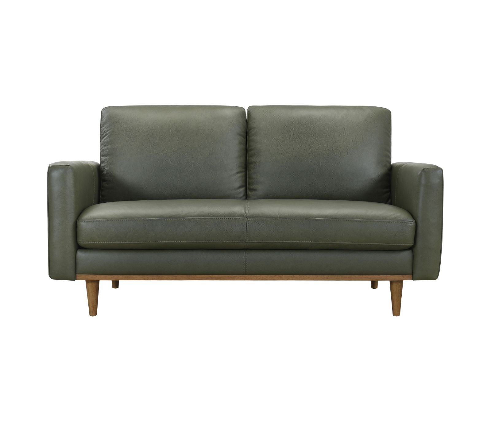 Rialto Loveseat - Moss Green Leather