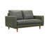 Rialto Loveseat - Moss Green Leather