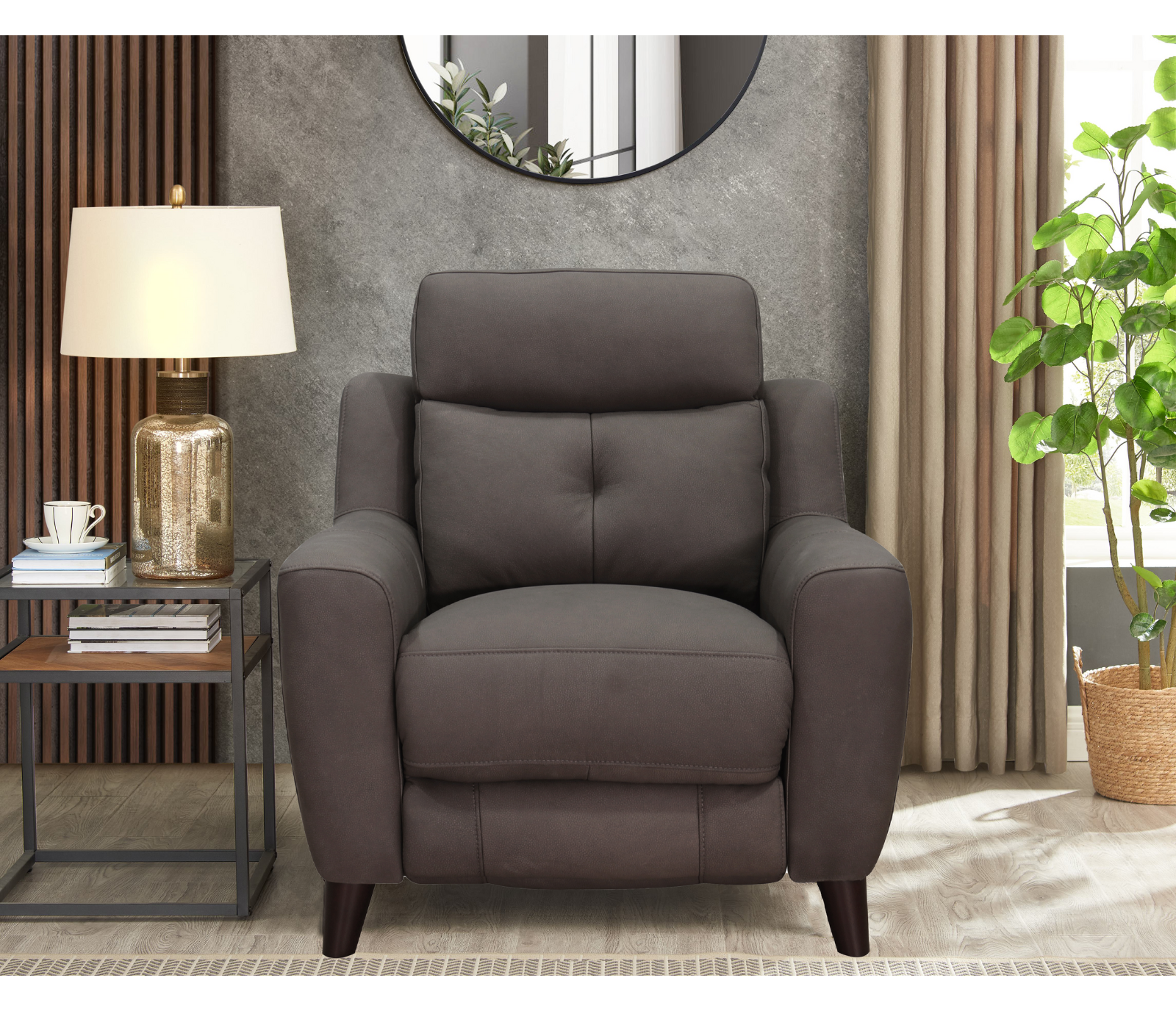 Ritchie Chair - Power Reclining w/ Power Headrest - Chocolate Leather