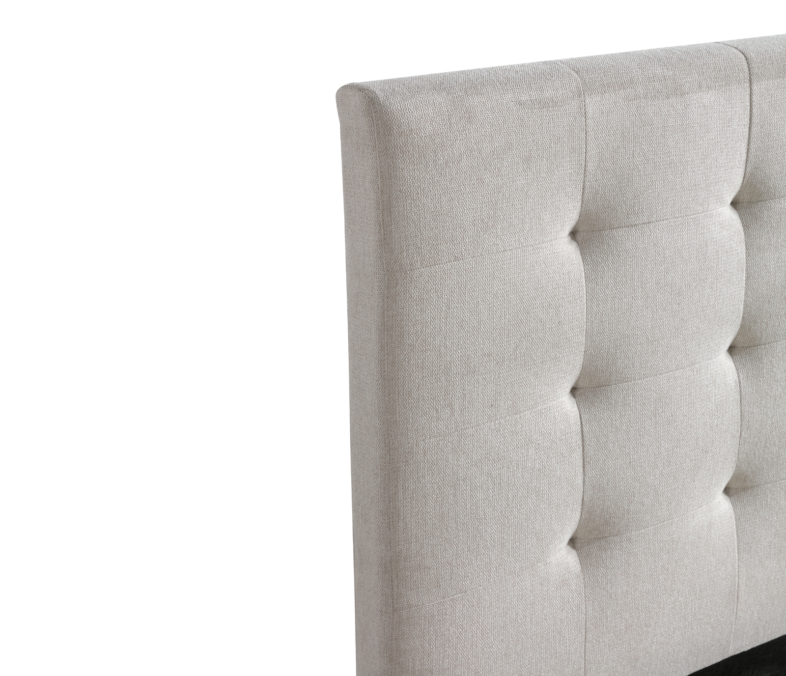 Savoy Upholstered Bed w/ Lift Storage - Beige Fabric