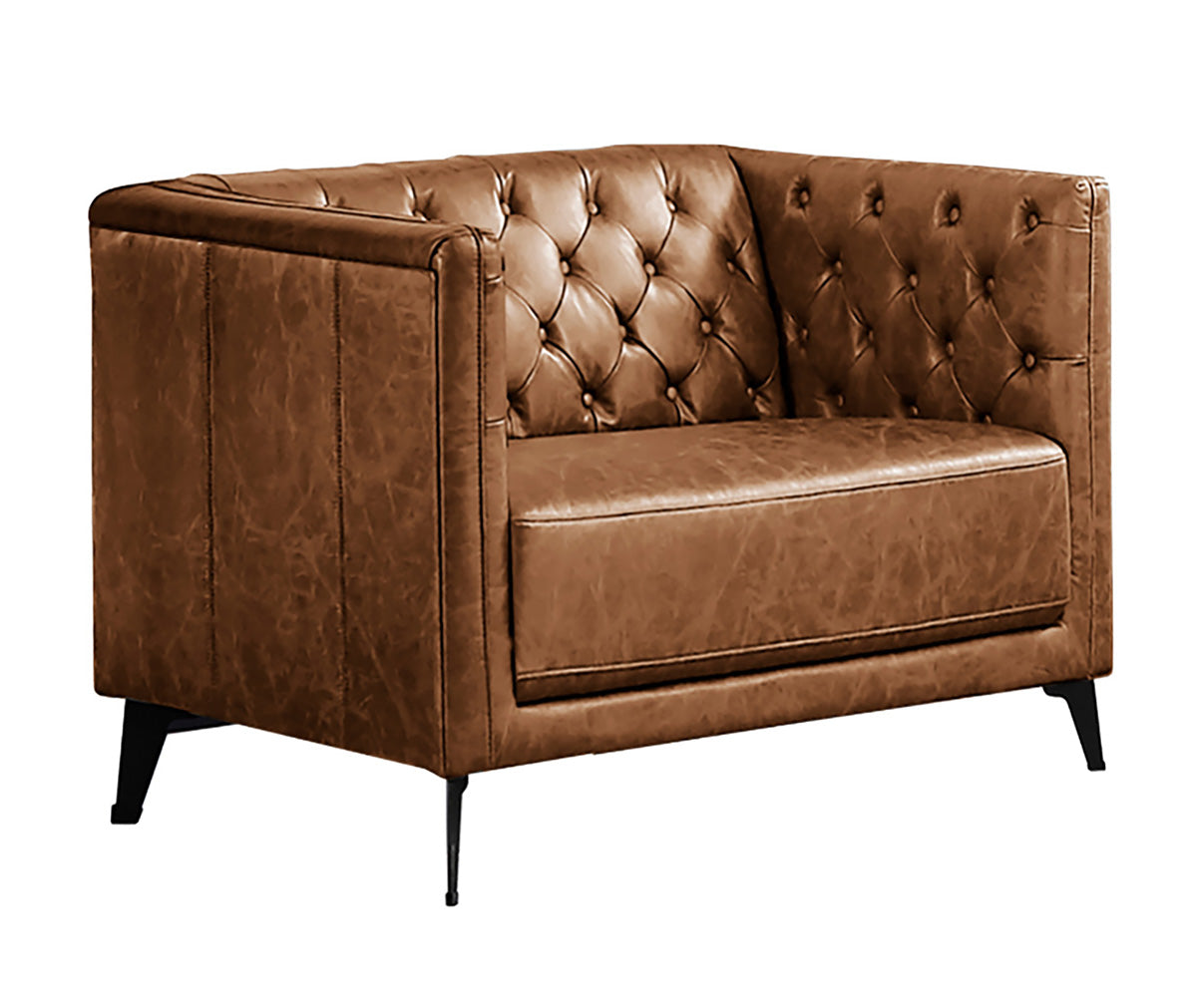 Ashton Chair - Cognac Fabric