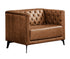 Ashton Chair - Cognac Fabric