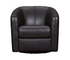 Soho Swivel Chair - Espresso Brown Leather