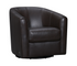 Soho Swivel Chair - Espresso Brown Leather