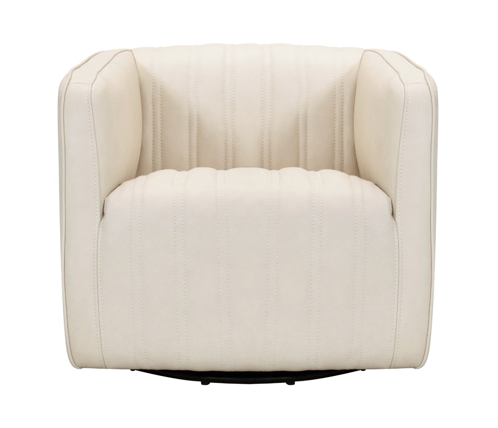Spectre Swivel Chair - Chalk Leather