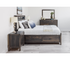 Stella Upholstered Storage Bed w/ LED Lights - Charcoal - Custom