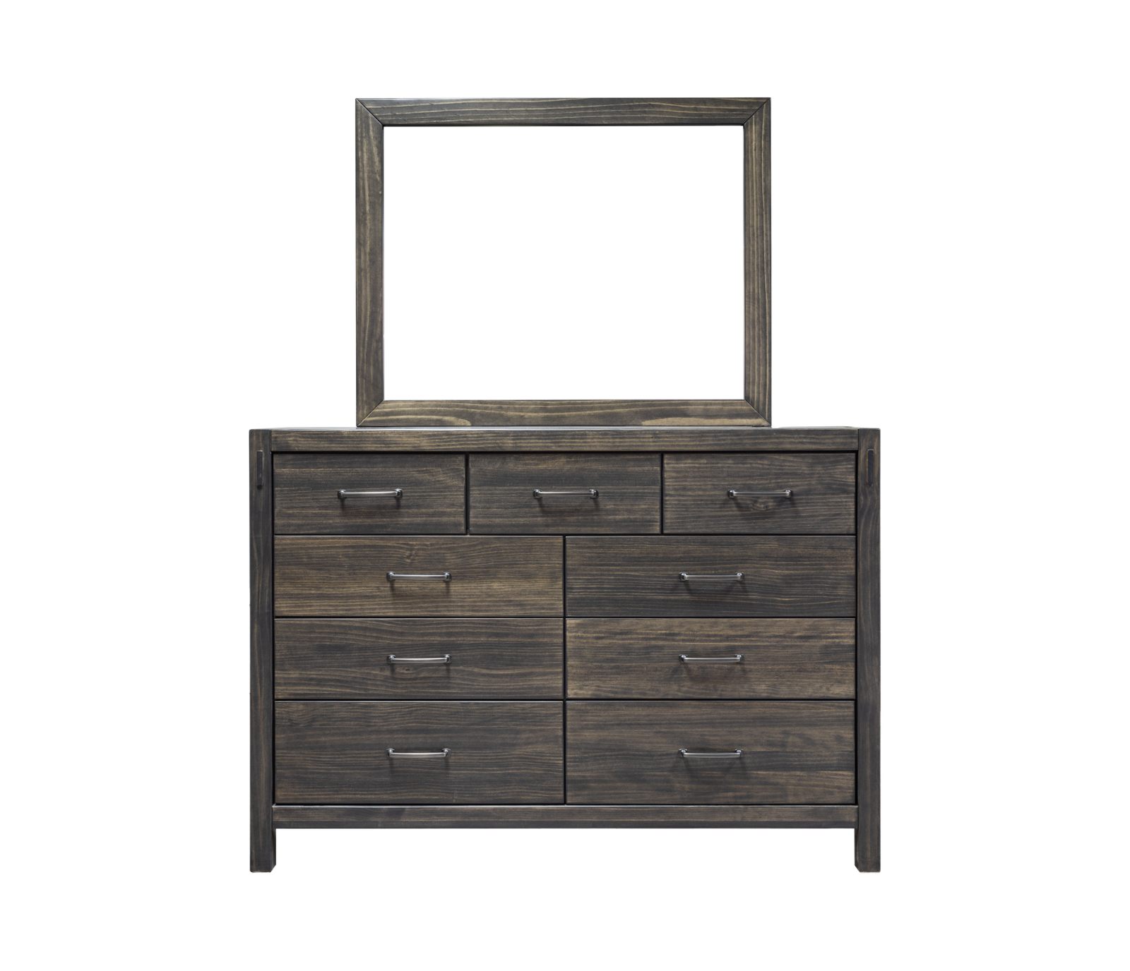 Stella Dresser and Mirror -  Charcoal - Custom