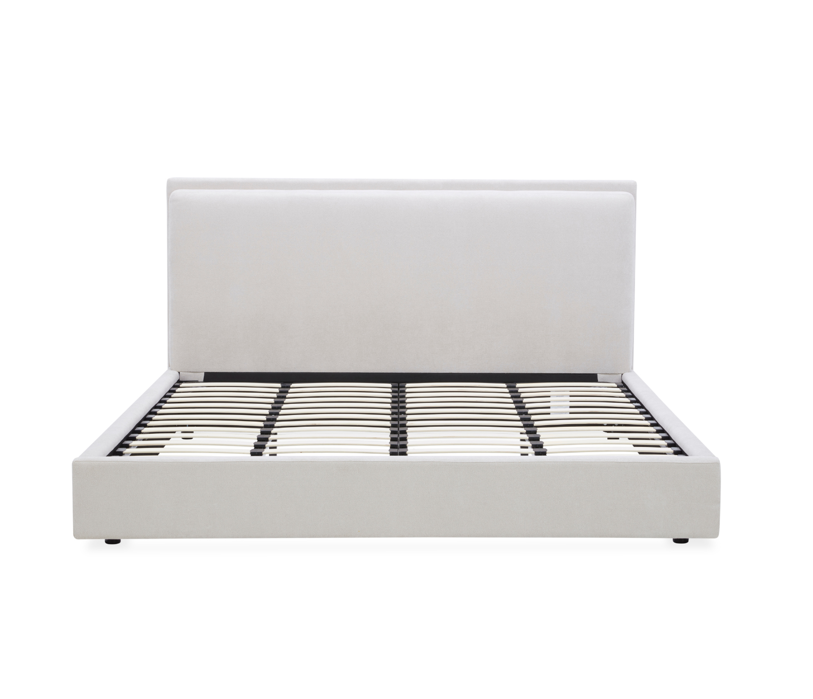 Stratton Upholstered Bed - White Sand Fabric