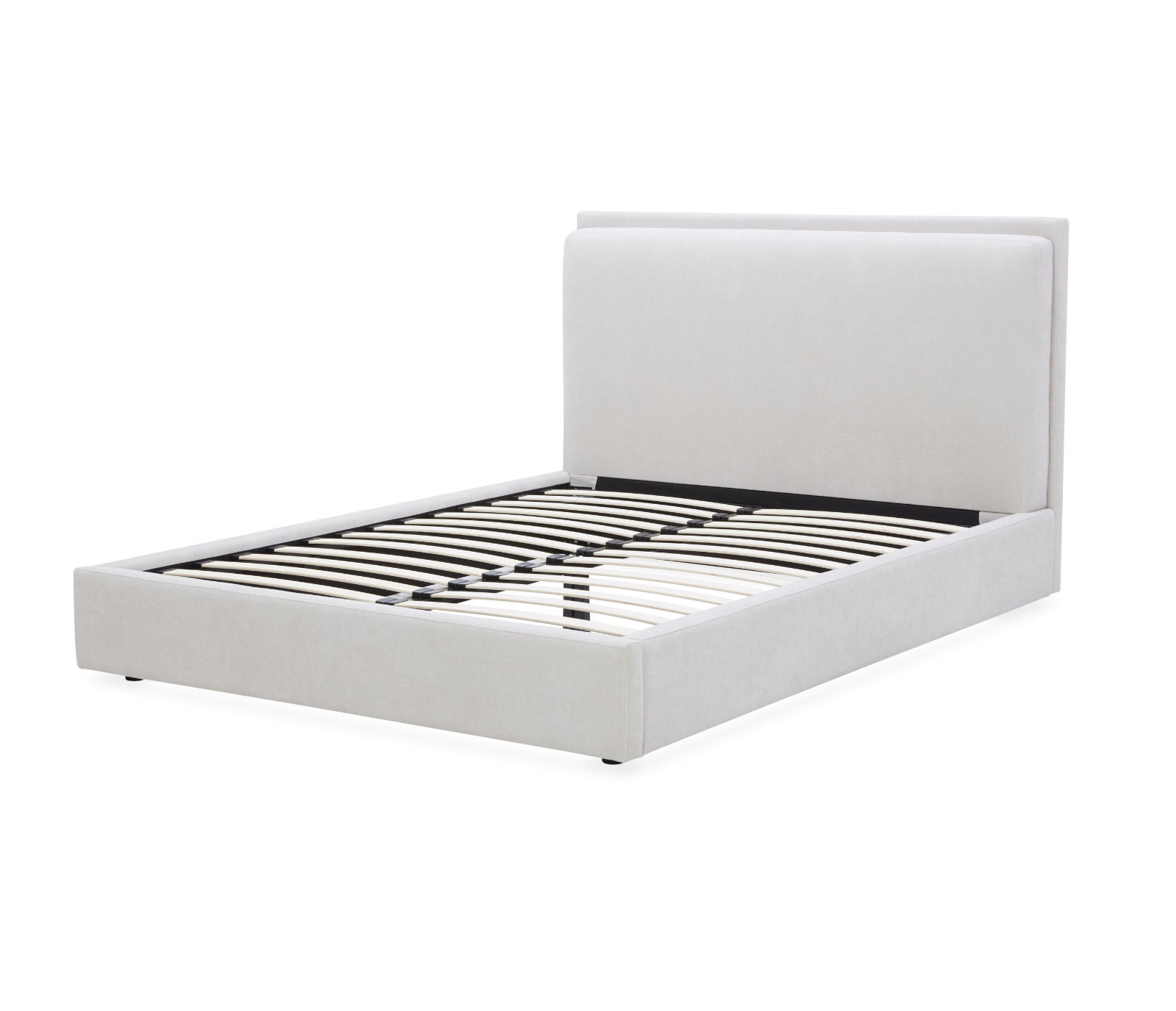 Stratton Upholstered Bed - White Sand Fabric