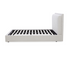 Stratton Upholstered Bed - White Sand Fabric
