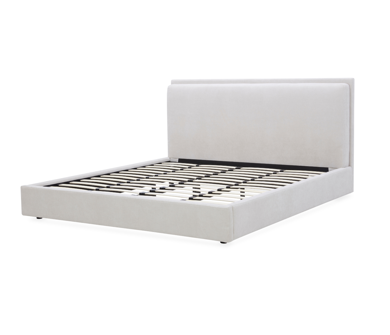 Stratton Upholstered Bed - White Sand Fabric
