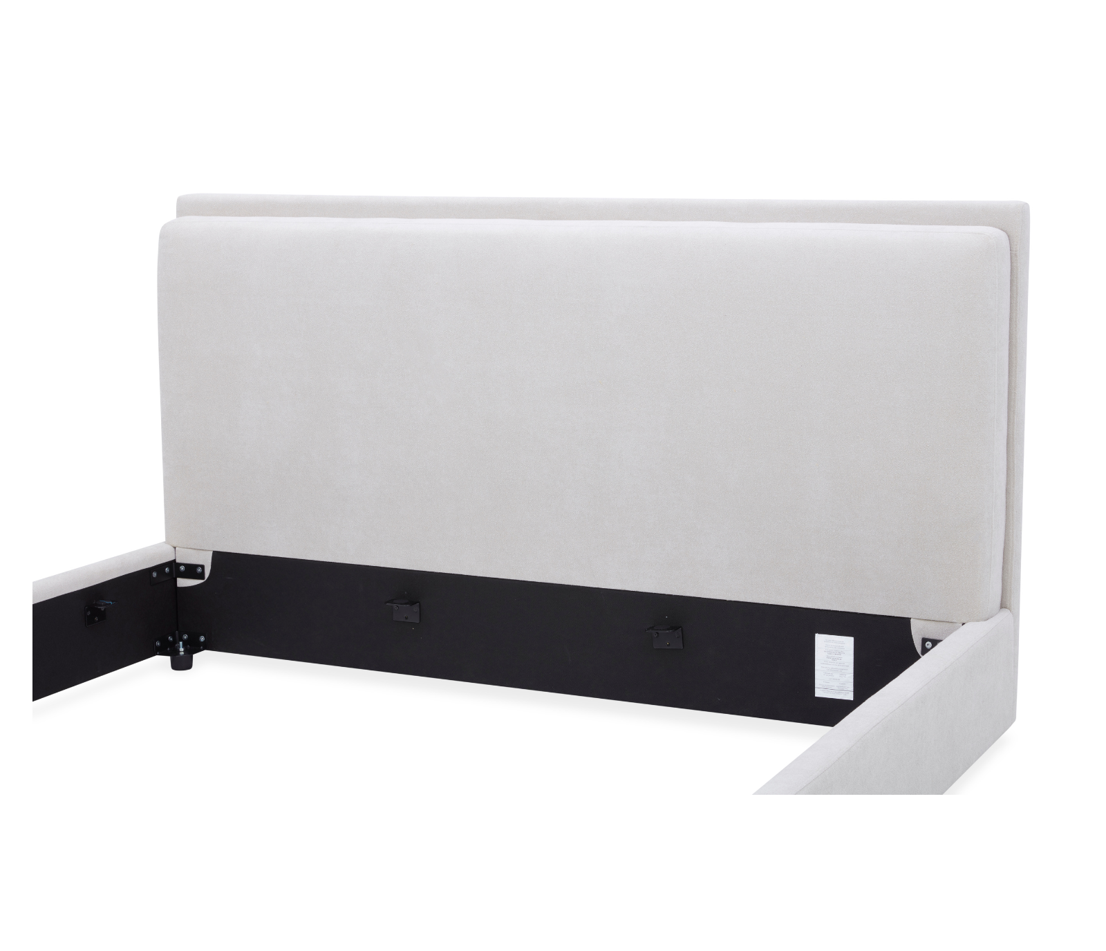 Stratton Upholstered Bed - White Sand Fabric