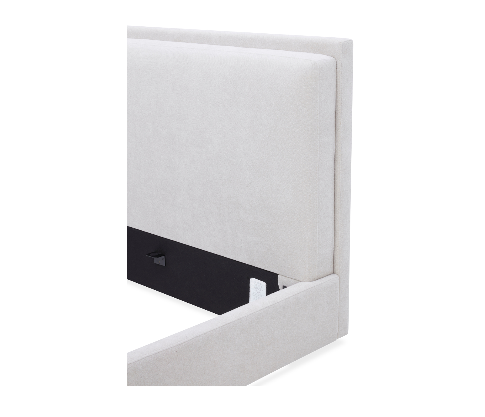 Stratton Upholstered Bed - White Sand Fabric
