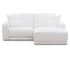 Stratus 2 Piece Sectional - Power Reclining w/ Power Headrest - White Fabric