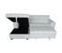 Michelin 2 Piece Sectional w/ Pull-Out Sleeper - Mare White Fabric