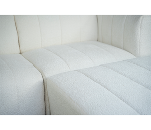 Lauren 5 Piece Sectional - Ivory Boucle