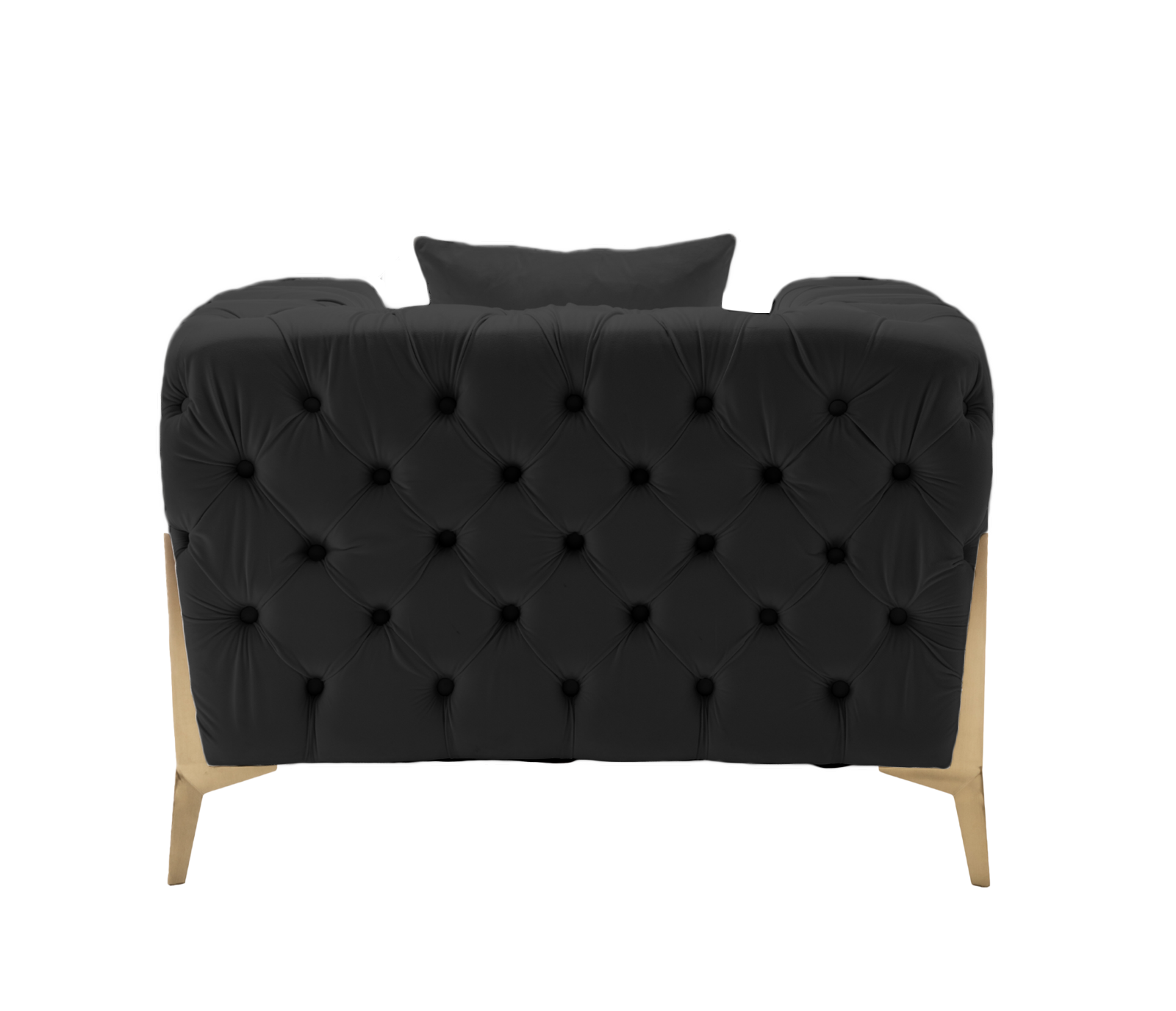 Empire Chair - Black Velvet Fabric
