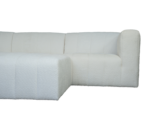 Lauren 5 Piece Sectional - Ivory Boucle