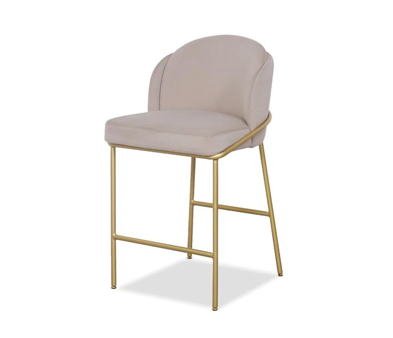 Wallen Counter Stool - Champagne / Gold Base