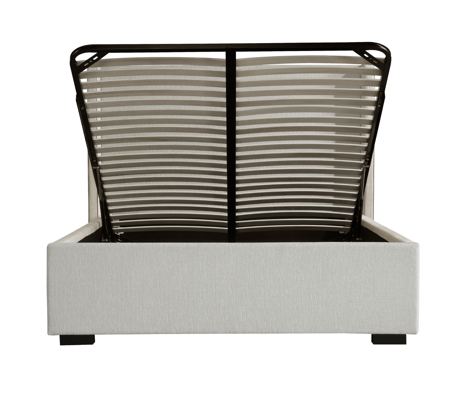 Willow Upholstered Bed w/ Lift Storage - Frosted Oat Fabric