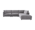 Wynter 5 Piece Sectional - Ash Fabric