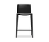 Zade Counter Stool -  Black Leatherette