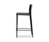 Zade Counter Stool -  Black Leatherette