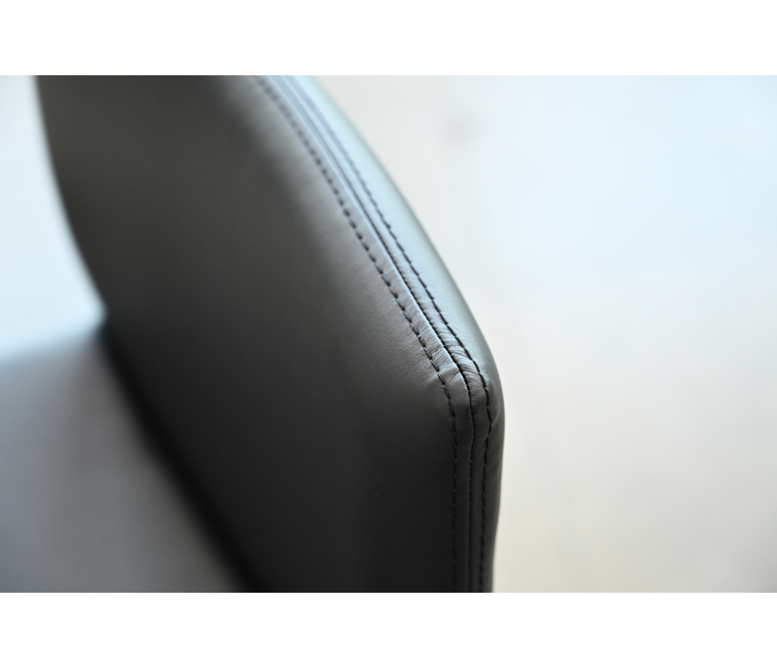 Zade Counter Stool -  Black Leatherette