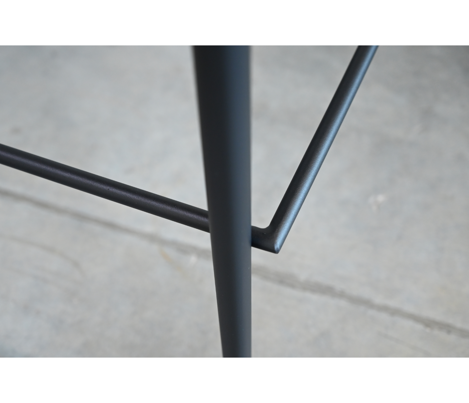 Zade Counter Stool -  Black Leatherette