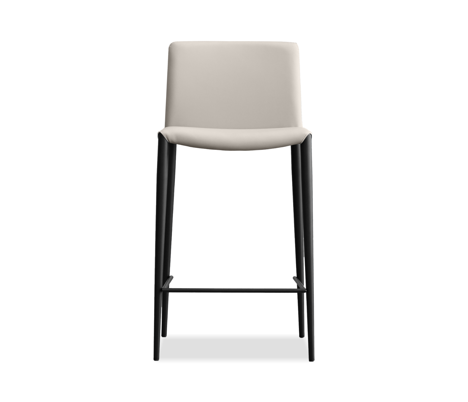 Zade Counter Stool - Taupe Leatherette