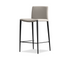 Zade Counter Stool - Taupe Leatherette