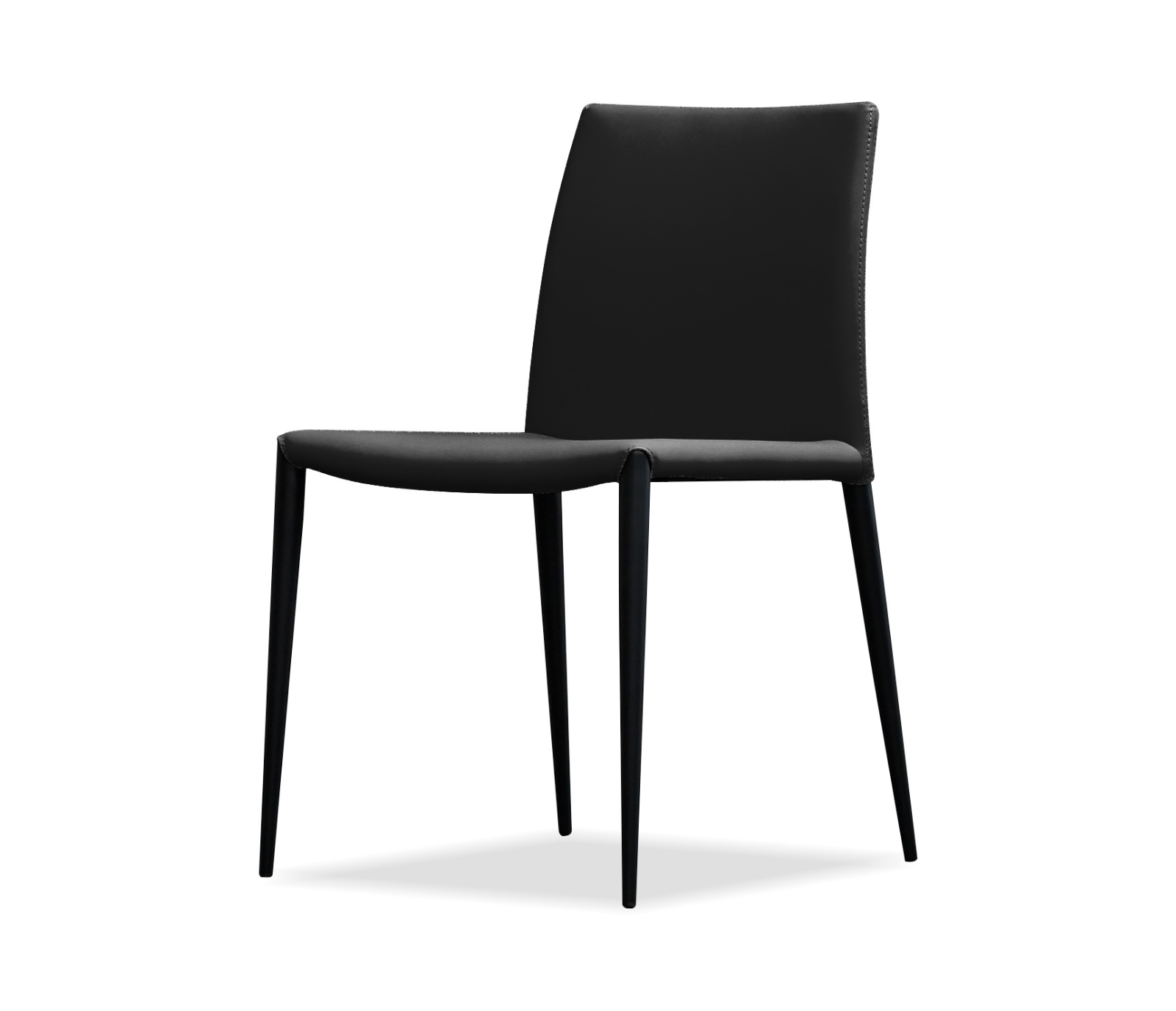 Zade Side Chair - Black Leatherette