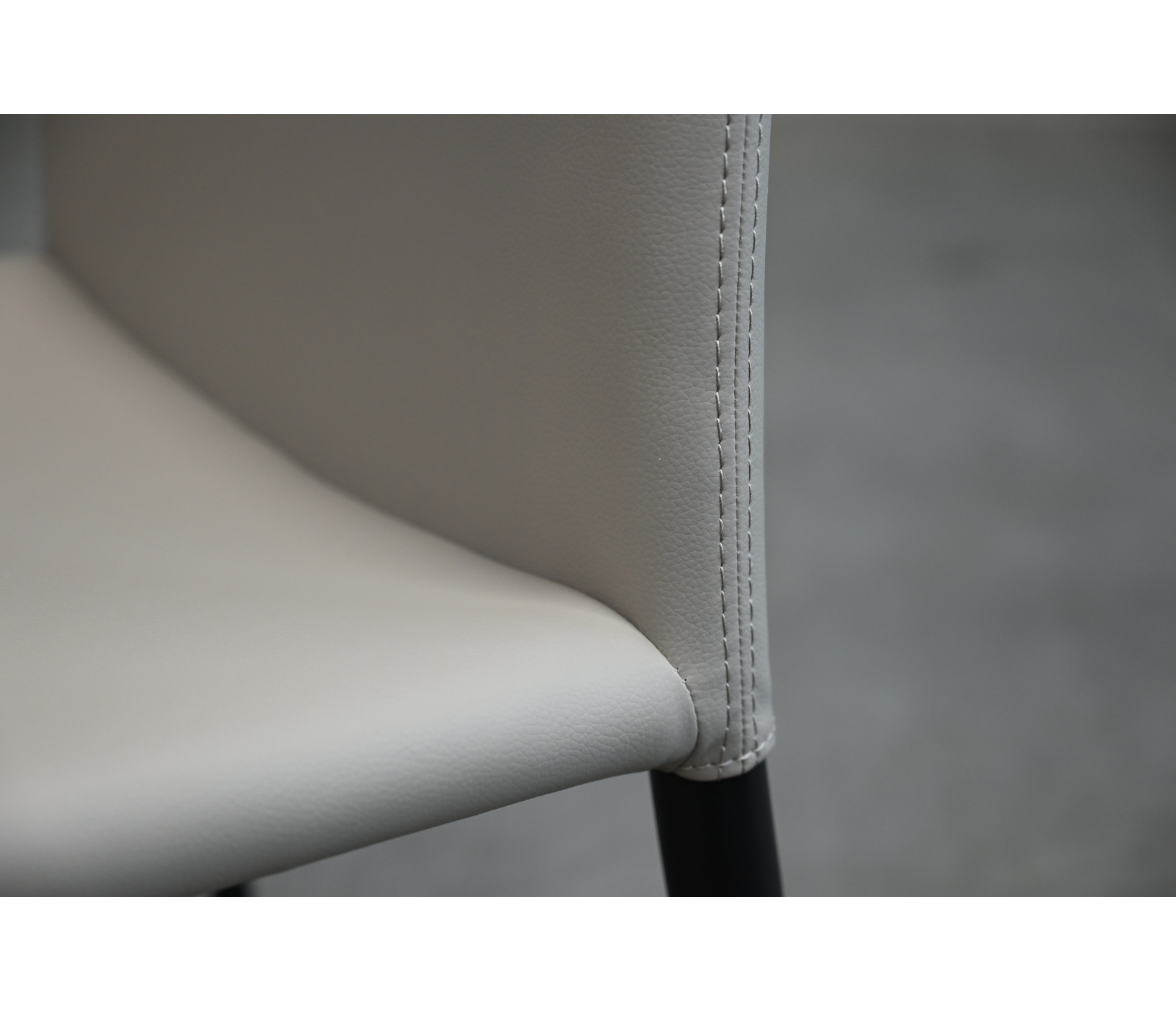 Zade Side Chair - Taupe Leatherette
