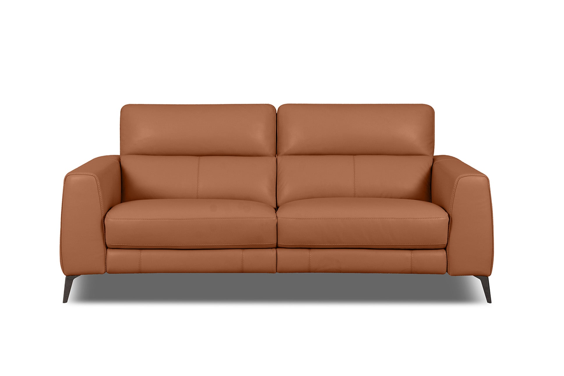 Zara Sofa - Power Reclining w/ Power Headrests - Pecan Brown Leather