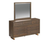 Brisden Dresser & Mirror  w/ LED Lights -  Brown