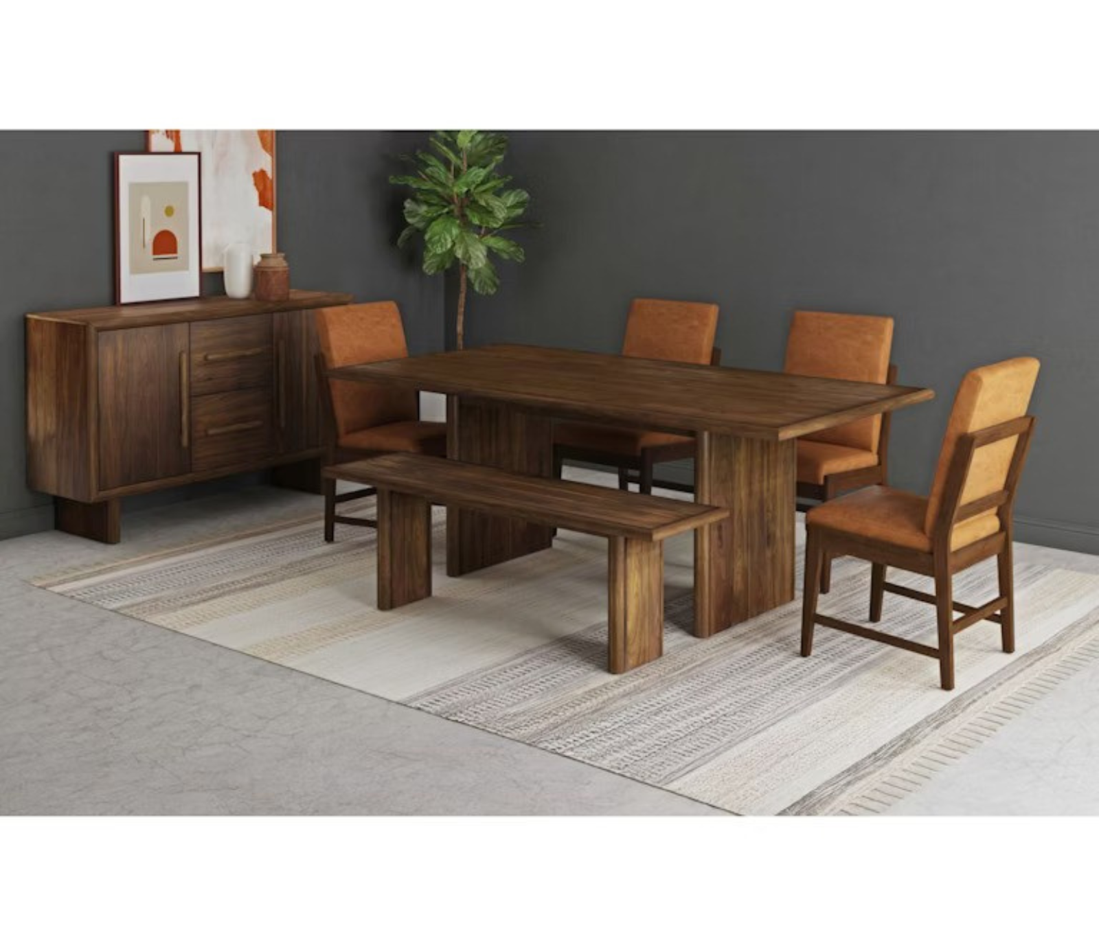 Brisden Dining Table - Brown