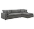 Cloud 9 - 3 Piece Sectional Set - Grey Fabric