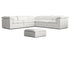 Cloud 99 - 6 Piece Sectional Set - Sea Shell Fabric